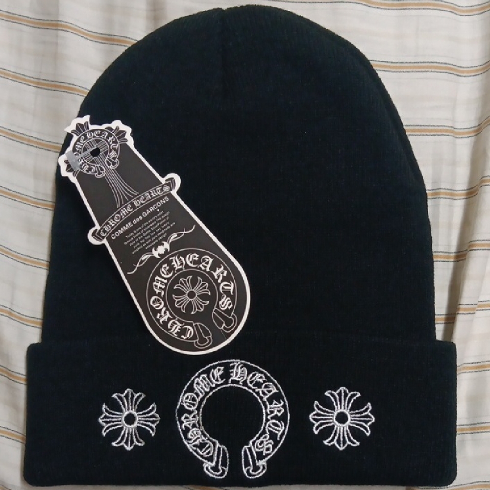 Chrome Hearts Black Beanie